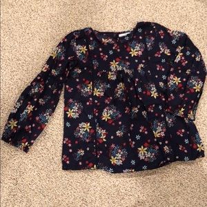 Girls Floral Print Peasant Blouse from GAP